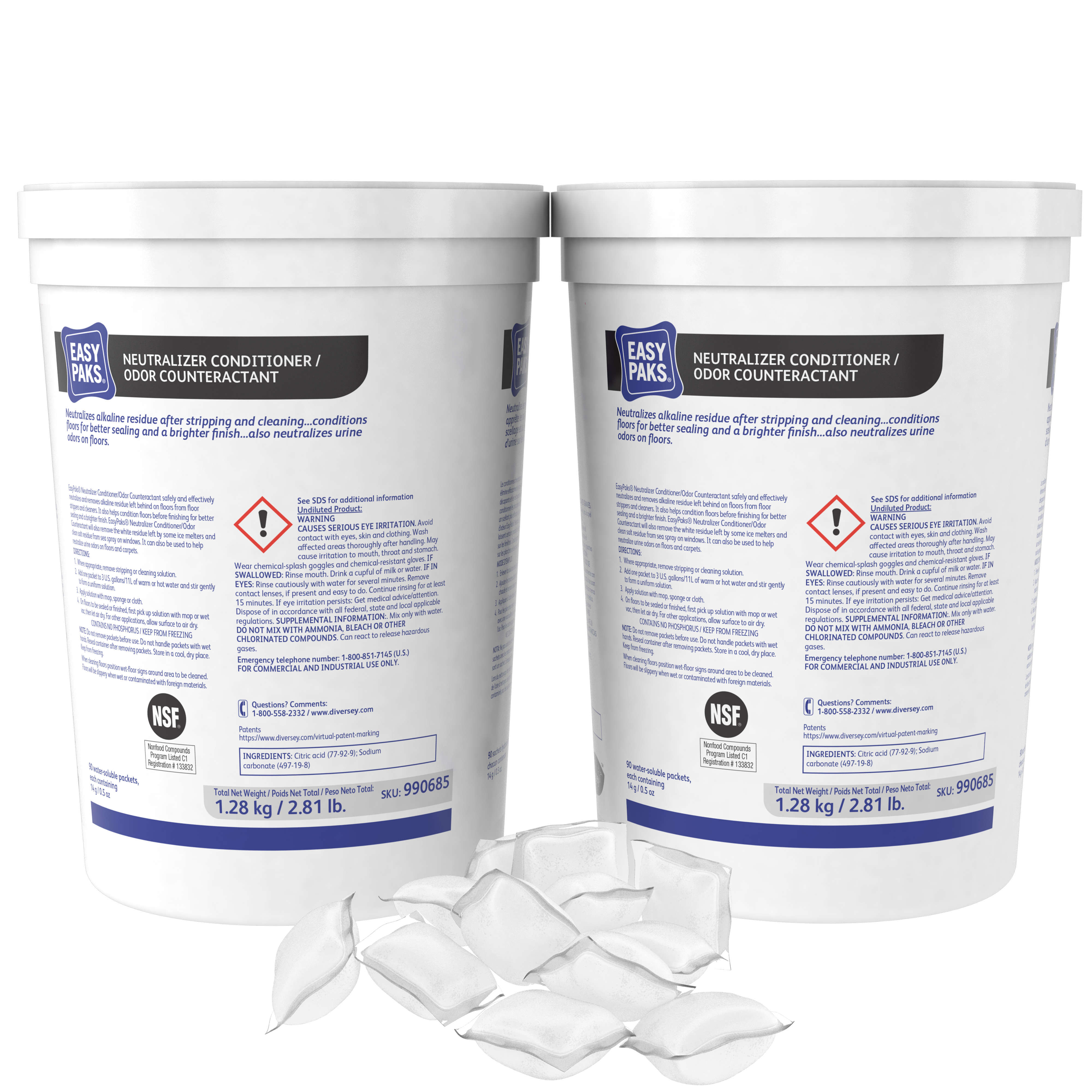 990685 Diversey Easy Paks® Neutralizer Conditioner/Odor Counteractant