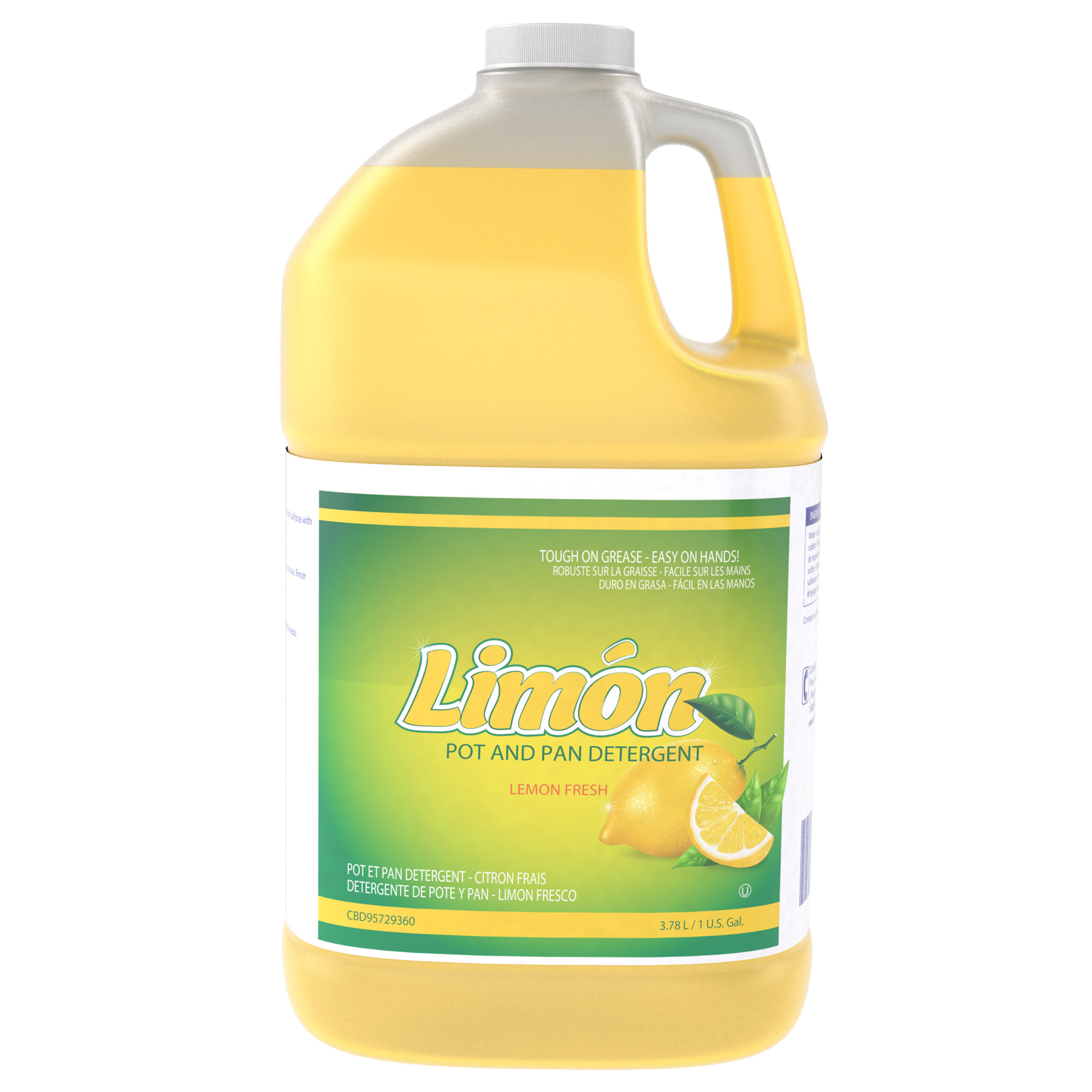 CBD95729360_Limon_Pot_and_Pan_Detergent_1Gal_Front