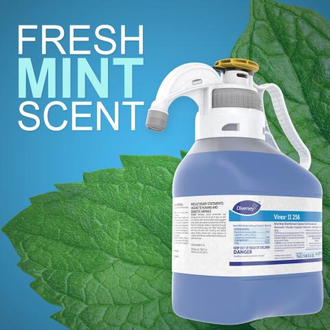 Virex II 256 has a fresh mint scent