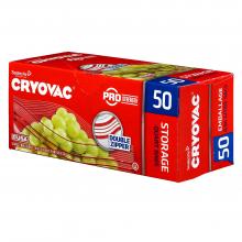CRYOVAC Resealable One Quart Storage Bags 100946911